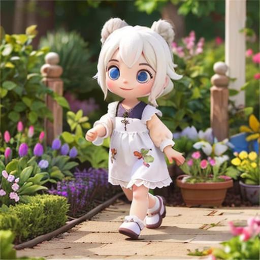 23343-2511109816-3d,1girl,garden,   _lora_3d_rendering_catoon_1_,beautiful face,,beautiful eyes,walking,happy,white hair,.png